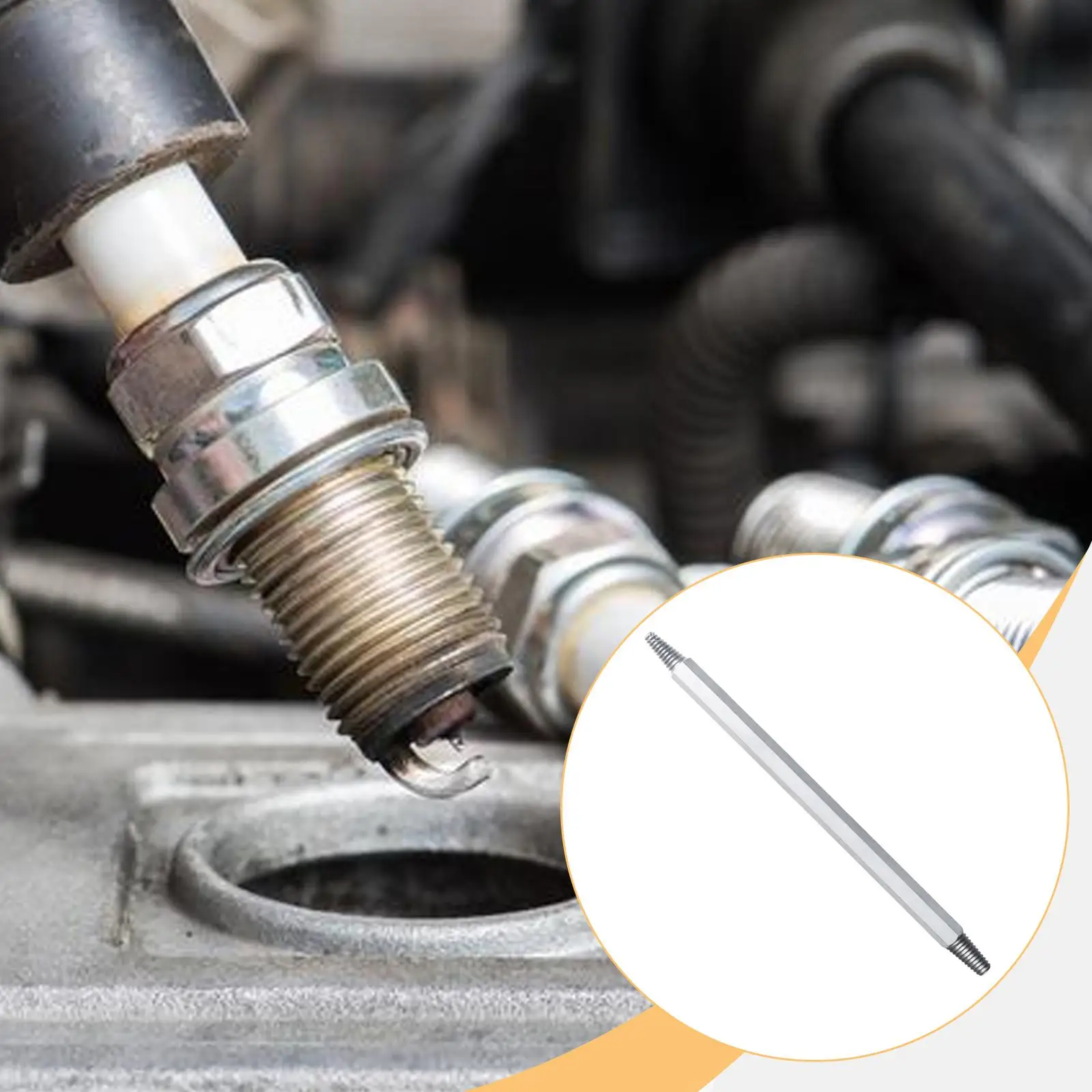 

Broken Spark Plug Removal Tool Thread Tap Car Workshop Metal Lightweight Car