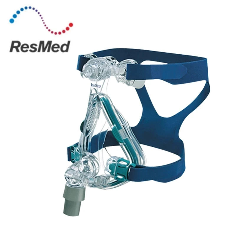 Máscara CPAP de Cara Completa ResMed Mirage Quattro con Arnés, Original en su Empaque, para Dejar de Roncar, Máscara Nasal Anti-ronquidos