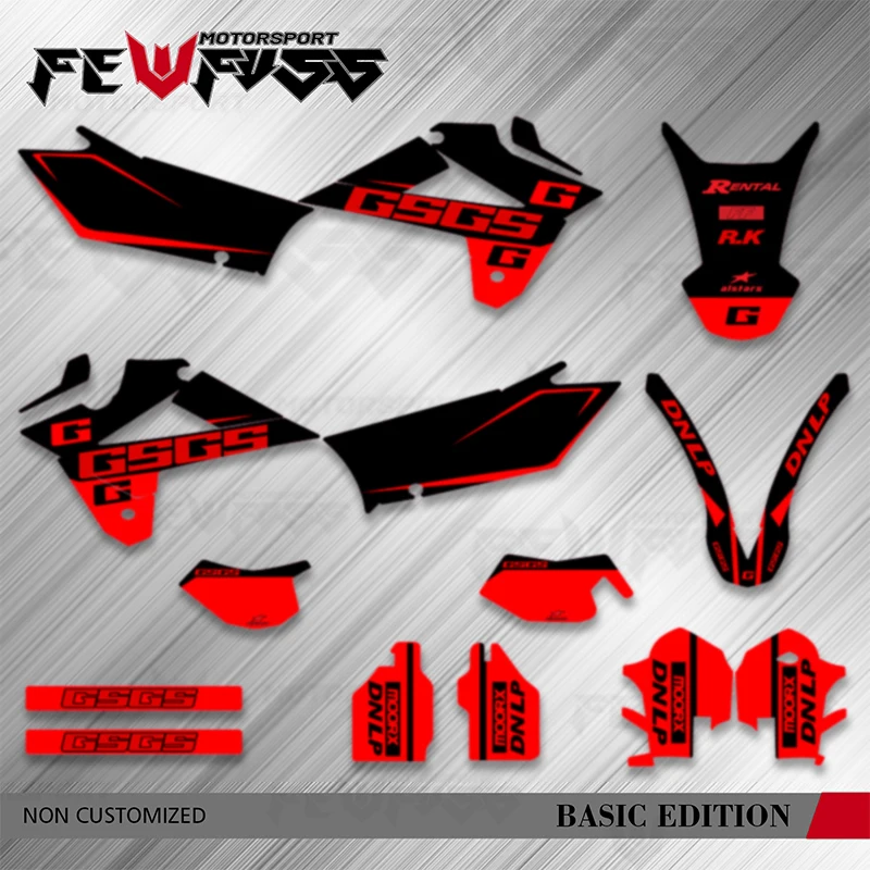 

Полноразмерные графические наклейки Fewfuss, наклейки для мотоцикла, индивидуальное имя для газового газа, ГАЗО EC 125 200 250 300 450 2007-2009