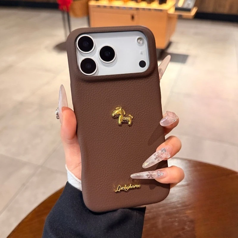 

New Year Golden Pony Casing For Vivo Y20 Y20s Y20a Y20i Y20t Y20g Y12 Y12s G Y12a Y11s S1 Y7s Y5s Luxury PU Leather Phone Case