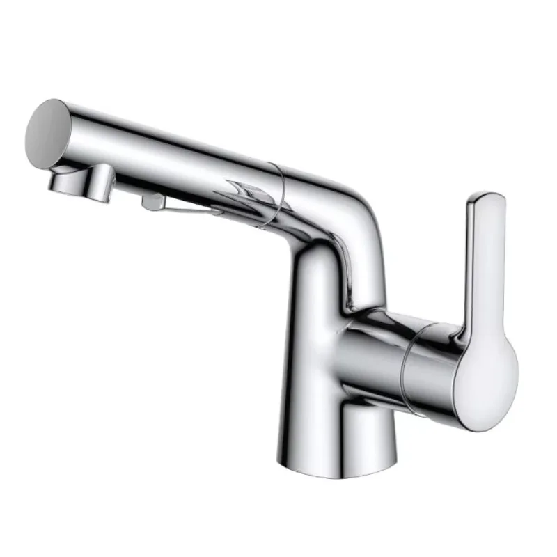 

Hot Sale Modern Two-Way Pull-Out Sprayer Mixer Tap Classic Design Ceramic Valve Core Made Brass for Kitchen Bathroom