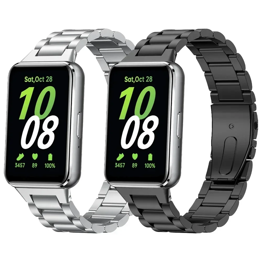 

Metal Loop Strap For Samsung Galaxy Fit 3 Watch Replacement Stainless Steel Bracelet For Galaxy Fit 3 SM-R390 Wrist band