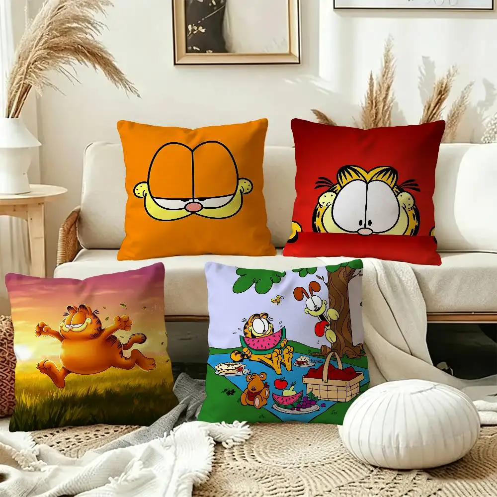 Anime G-Garfields Cat Lucky Dragon pillow cover sofa cushion cover home room decoration children gift