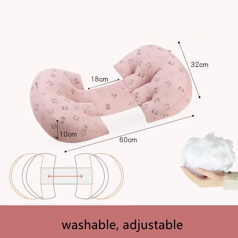 القطن الخالص وسادة حانية متعددة الوظائف لوازم الحمل حماية كرسي داعم للفقرات القطنية البطن الجانب النائم الحمل وسادة