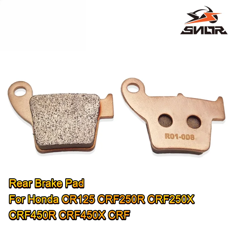 SNOR Copper Sintered Rear Brake Pads R01 Motorcycle Replacement Parts For Honda CR125 CRF250R CRF250X CRF450R CRF450X CRF Series