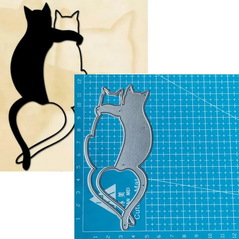 Troqueles de corte de Metal de gato, tarjetas de papel para álbum de recortes, cuchillo artesanal, molde, hoja, plantilla perforadora, plantillas en relieve