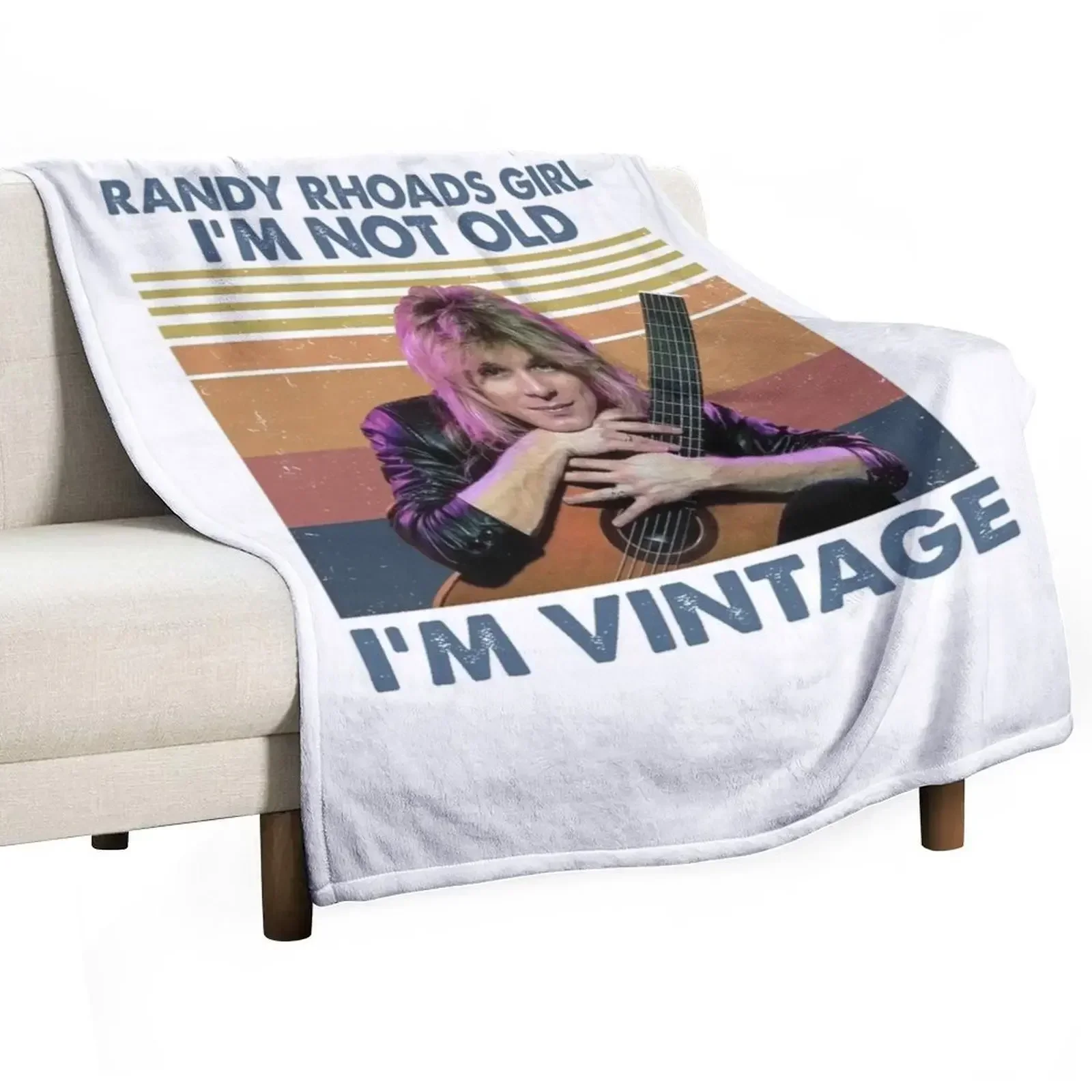

Randy Rhoads im not old. Throw Blanket Color Fast Cozy Throw Blanket