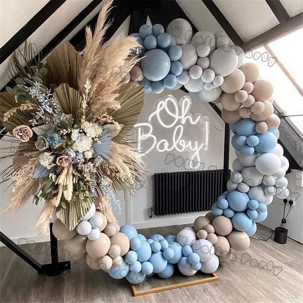 Balões Garland Arch Kit para Meninos, Maca Azul, Balão de Látex, Aniversário, Baby Shower, Decoração, Casar, Casamento, Decoração Suprimentos