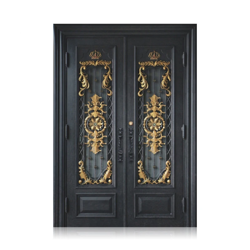 Porte de sécurité en fer forgé