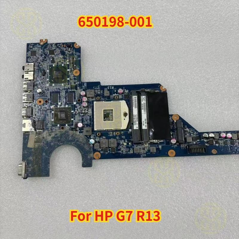 650198-001 For HP G7 R13 Notebook Mainboard Laptop DA0R13MB6E0 HM65 216-0809024 AMDHD 6470M512MB Motherboard Full Tested OK