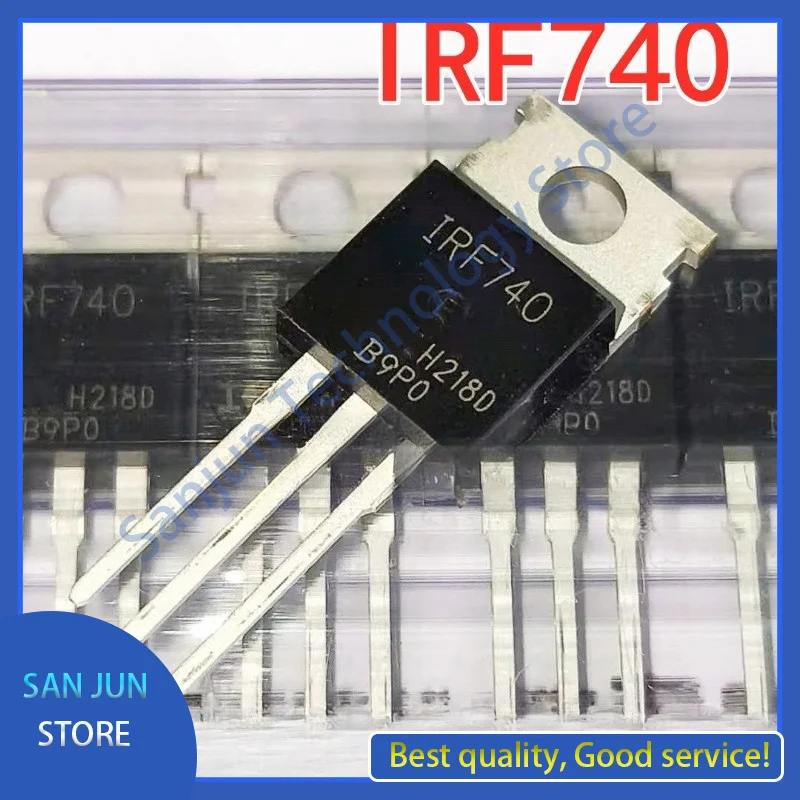 10pcs New Spot IRF740 IRF740PBF FET MOS 10A 400V TO220 Package
