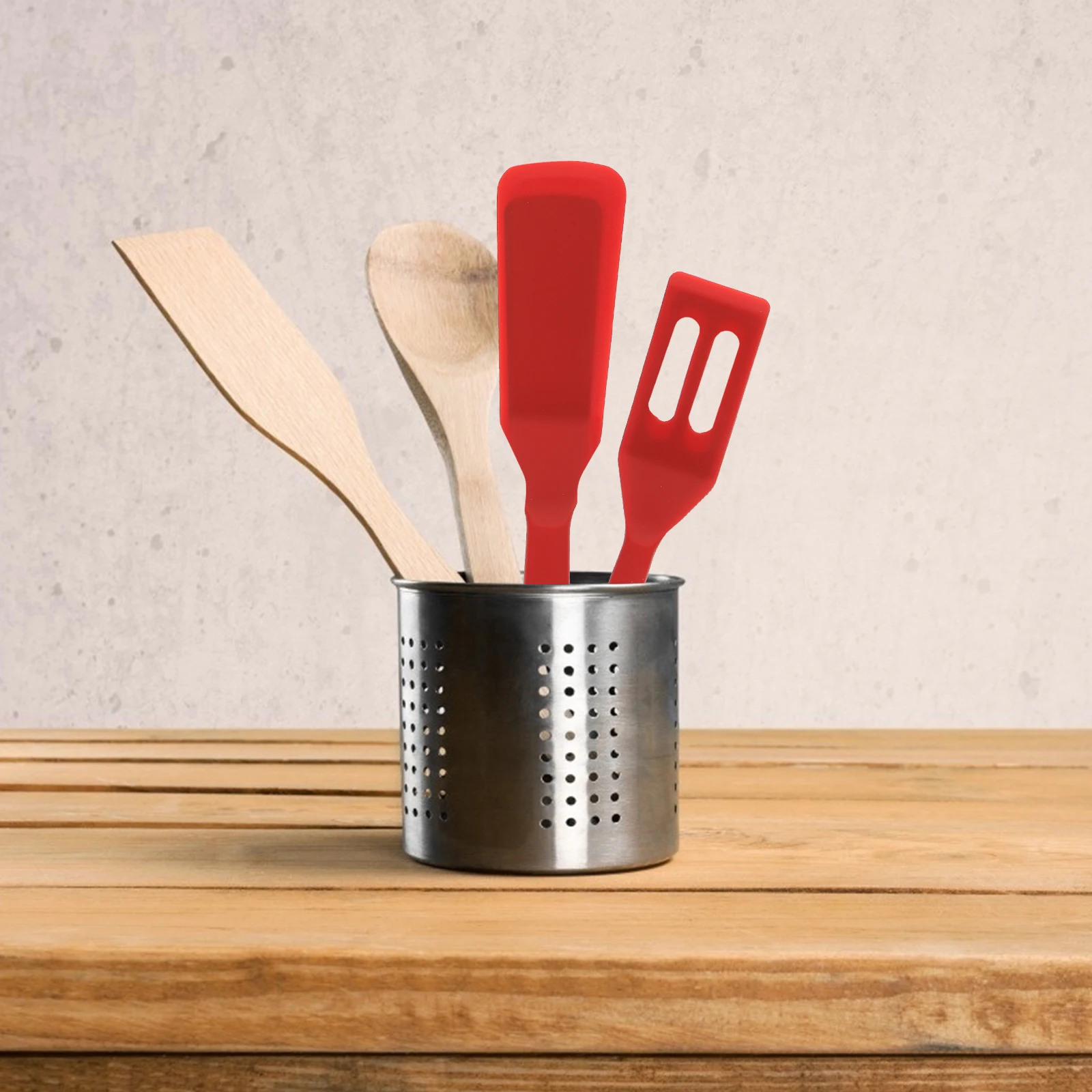 

2pcs Silicone Spatula Set Non-Stick Safe For Home Hotel Restaurant Cooking Baking Tools Kitchen Gadgets Frying Egg Steak Shovels