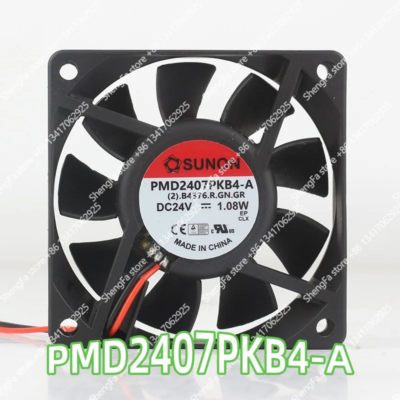 New Original SUNON 7020 PMD2407PKB4-A 3-wire 24V 1.08W magnetic suspension quiet inverter PMD2407PKB4-A cooling fan