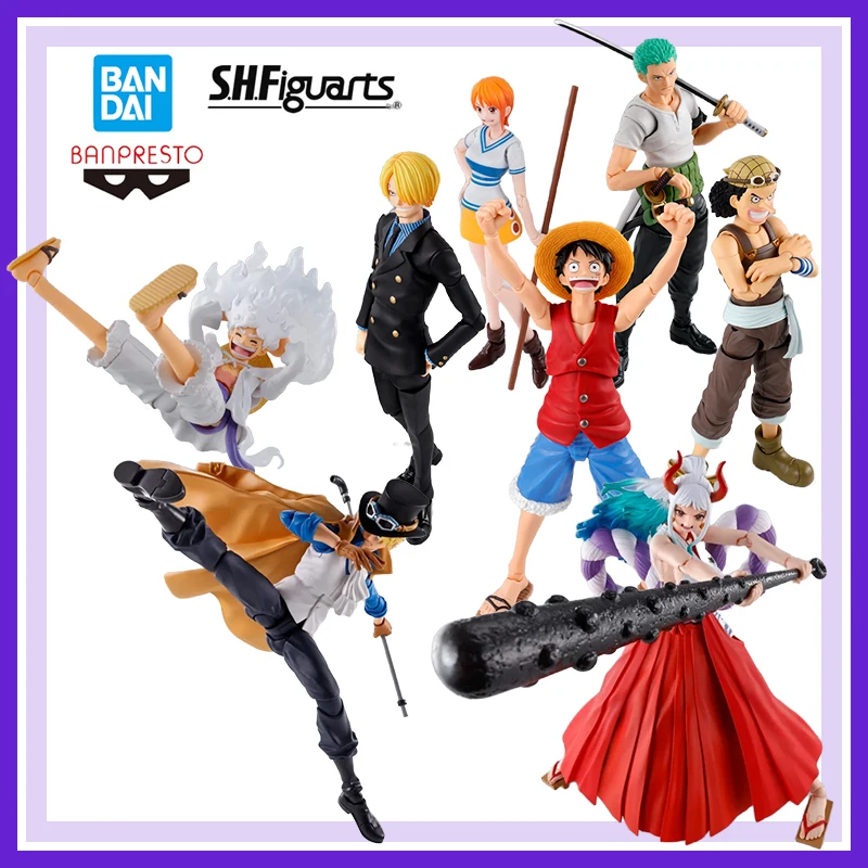 

Genuine Brand New and Unopened Bandai Banpresto One Piece S.h.figuarts Luffy Nami Sanji Roronoa Zoro Anime Action Figures Model