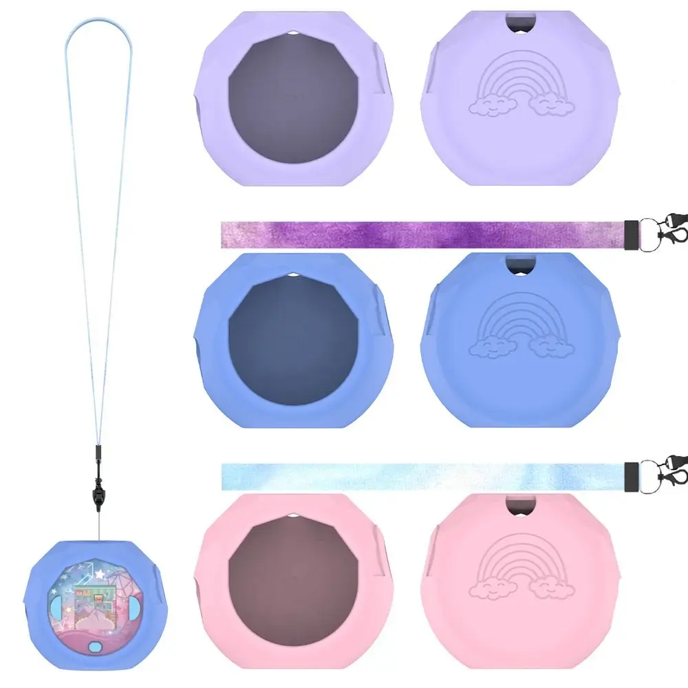 

Silicone Games Console Protective Case Full Coverage Anti-Scratch Skin Cover Sleeve with Lanyard for Takara Tomy Punirunes 4