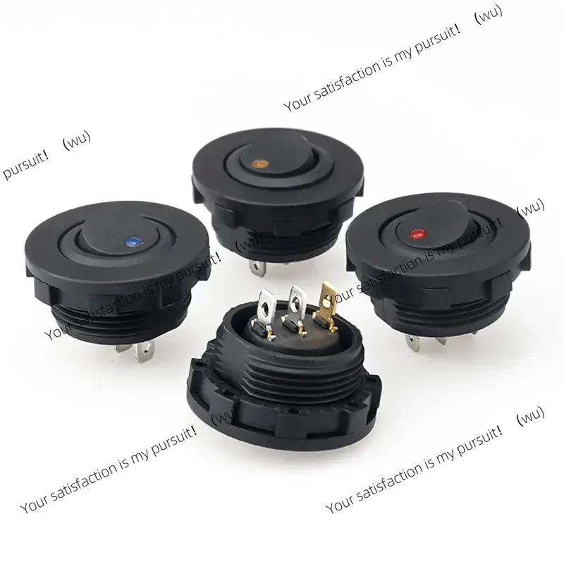Round Joystick Toggle Light Emitting Diode 3 Pin 12v 20A Auto Dashboard Button Switch