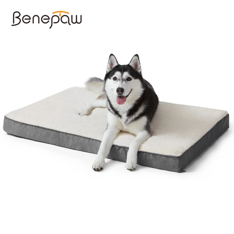 Benepaw Orthopedic Memory Foam Dog Bed For Small Medium Large Dogs Durable Comfy Pet Mat Removeable Cover Puppy Cushion Mattress