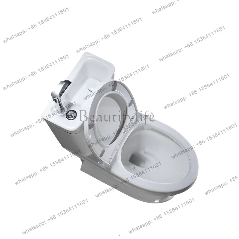 Water tank with wash basin integrated pumping household small apartment two-in-one wall rear toilet