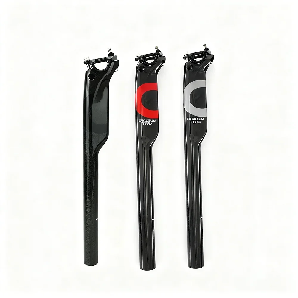 

350 мм 400 мм полностью карбоновый подседельный штырь для горного велосипеда, подседельный штырь MTB, часть шоссейного велосипеда 27,2 мм, 30,8 мм, 31,6 мм, диаметр, два болта, стиль