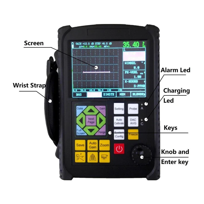 

KS650 NDT equipment/ Portable Digital Ultrasonic Metal Flaw Detector