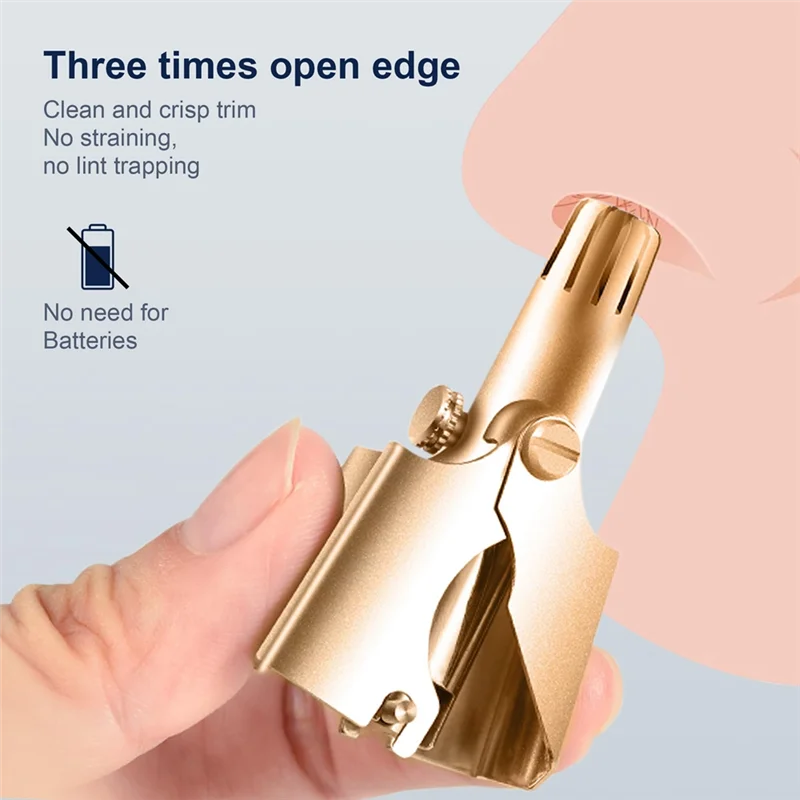 

B26C-триммер для волос в носу, ручные водонепроницаемые машинки для стрижки волос для мужчин и женщин, гладкая стрижка с двенадцатью двусторонними лезвиями, прочный