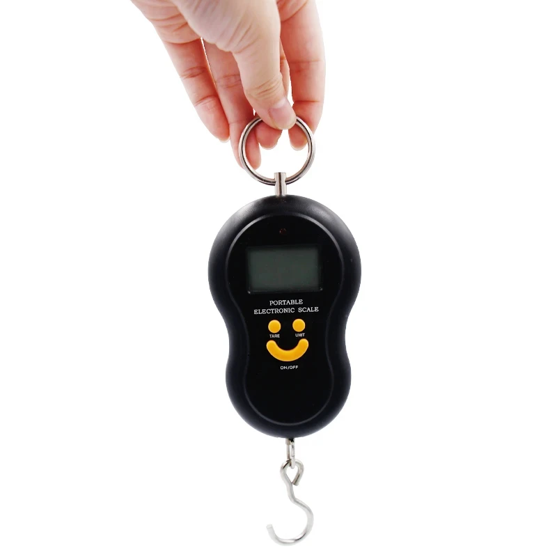 50kg 10g Digital Fishing Scale Hanging Hook Pocket Kitchen Weight Balance Luggage Weighing Scale with Backlight