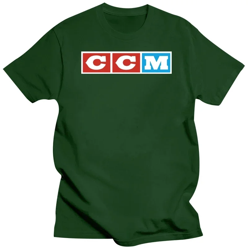 Cotton Tshirt mens summer Tops Ccm Logo Hockey Man T-Shirt men cotton tshirt Man Brand T-shirt Bigger size