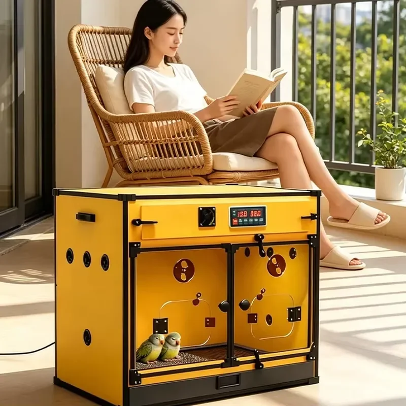 Animal Growth Chamber with LED Light New 200W Electric Heating Incubator Ventilation Aluminum Alloy Edge Wrapping