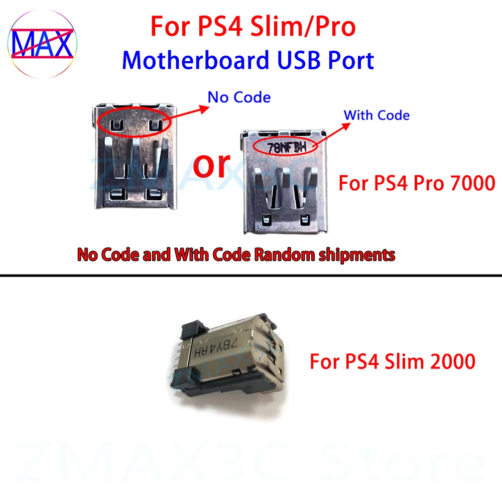 

5 шт. оригинальные для PS4 Pro CUH-7000, материнская плата консоли, передний USB-порт, разъем для PS4, тонкий USB-разъем CUH-2000, замена