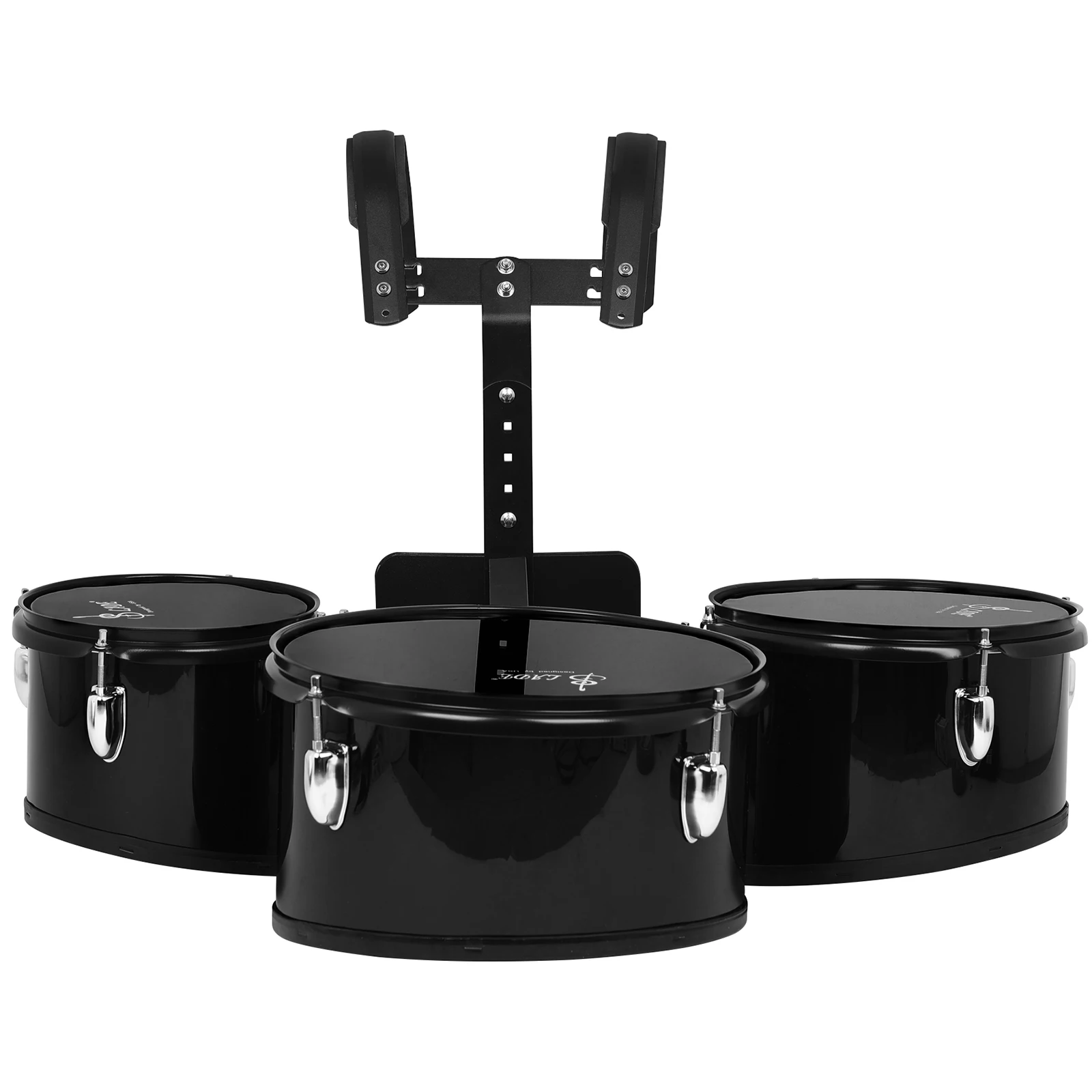 Marching Drum Set Triptych Snare Drums Band Polyphonic Drum Back-rack Drum Percussion Instruments for Parades Performance