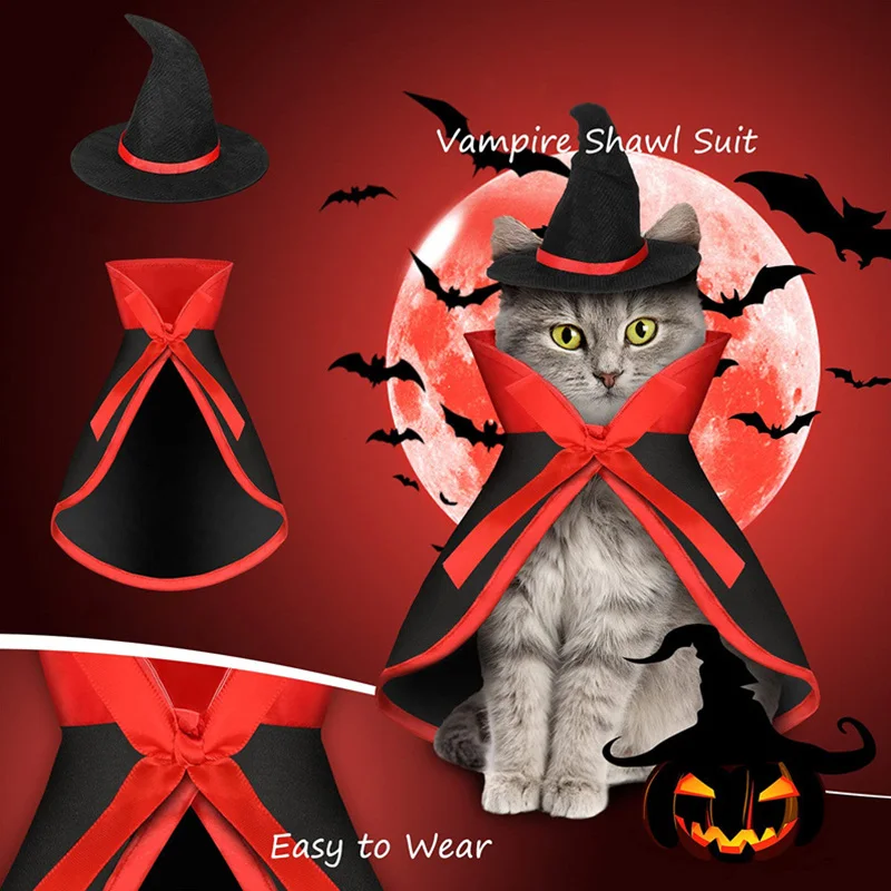 

Pet Boss Halloween dog costume Pet Halloween Vampire Cape Cosplay Cat Cape Clothes Dog Cape