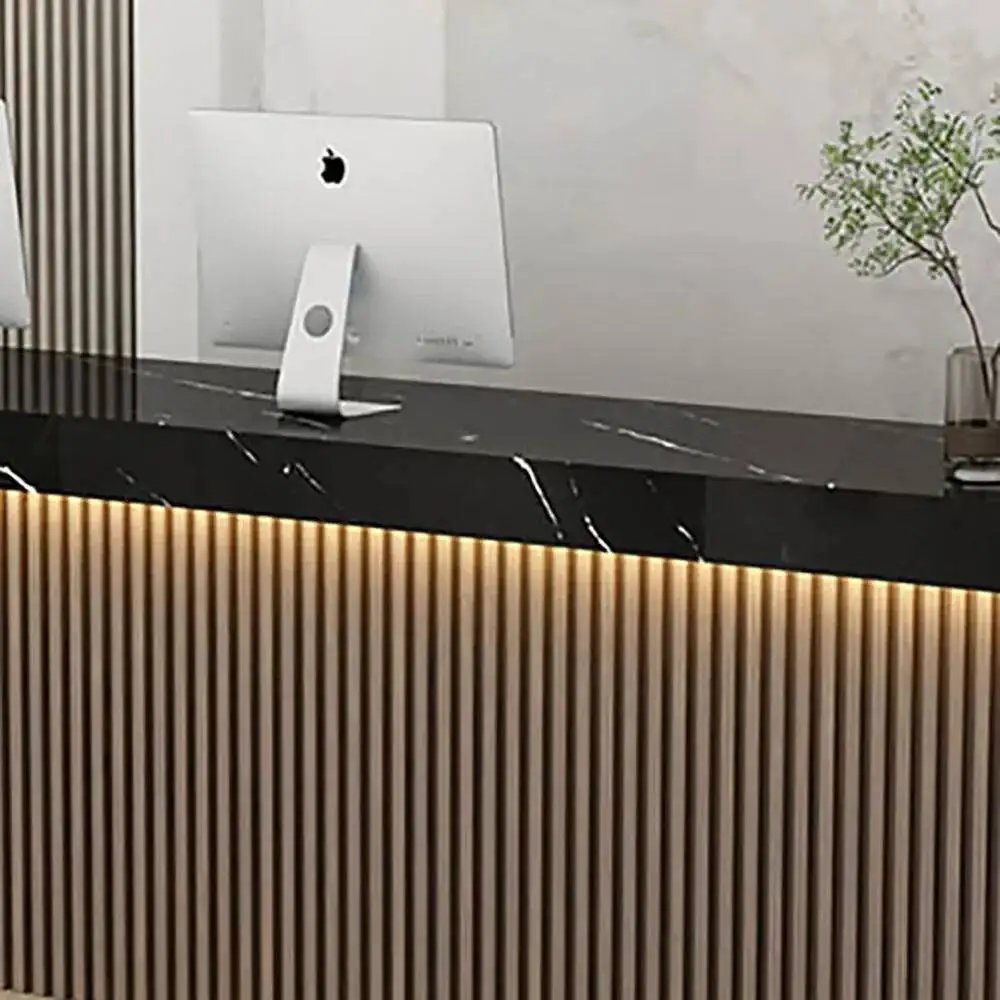 

Bar Cabinet Delicacy Nordic Counter Modern Aesthetic Elegant Simple Reception Desks Unique Luxury Mostrador Commercial Furniture