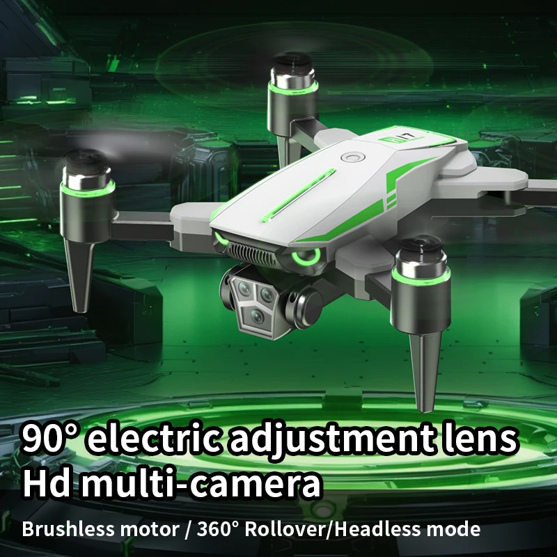 5G WIFI RC Drone Dual กล้อง 4CH รีโมทคอนโทรลแบบไม่มีแปรง Quadcopter Drone Optical Flow ตําแหน่ง 360 องศาของเล่นเด็ก