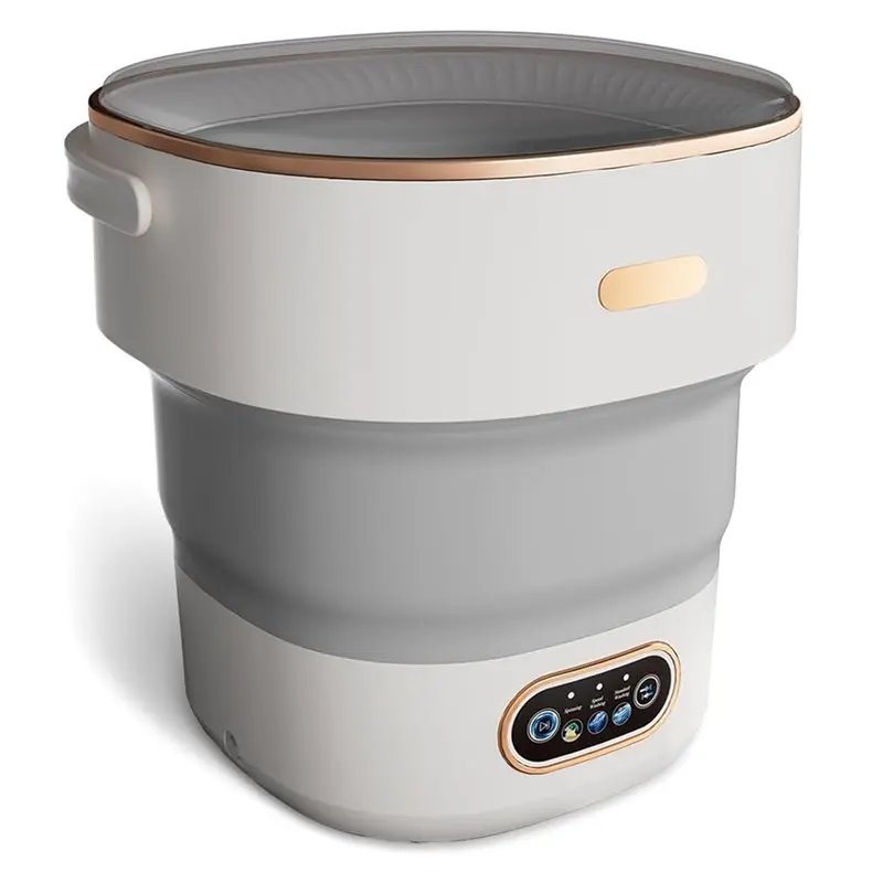 

【ABODE】Мини-стиральная машина 13л-Складная портативная стиральная машина и спиннер для детской одежды, нижнего белья, идеально подходит для путешествий (США)