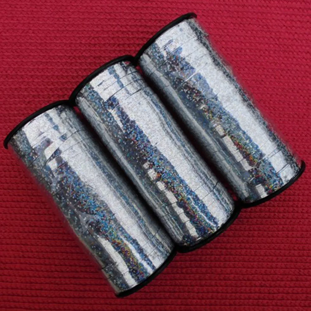 

100 Yard Shiny Curling Ribbon Roll Metallic Ribbon for Balloons Gift Wrap Party Wedding Decoration Silver