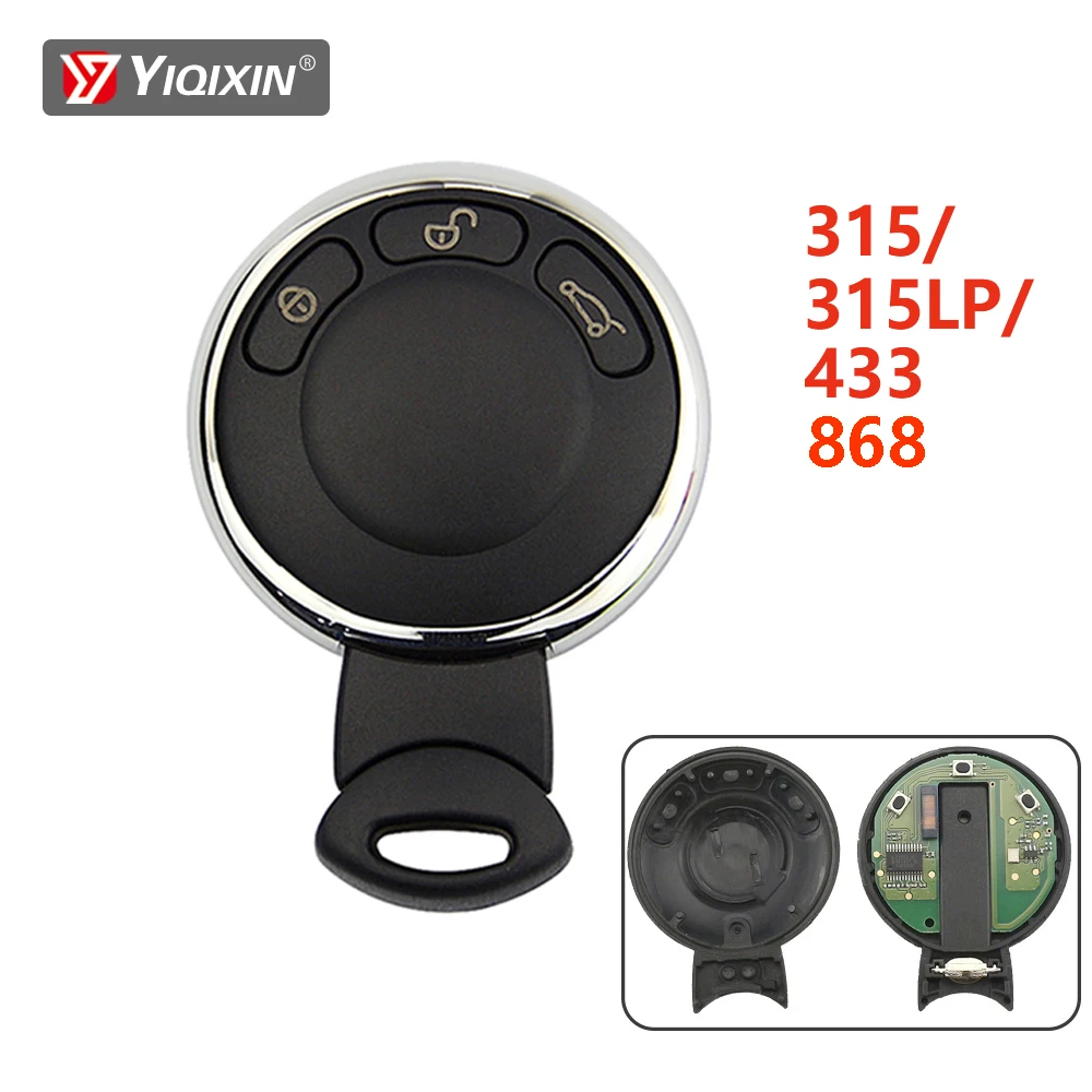 YIQIXIN 315/315LP/433/868Mhz ID46 Chip 3 Button Remote Car Key For BMW Mini Cooper Clubman Countryman R56 R57 R58 R60 Cabrio JCW