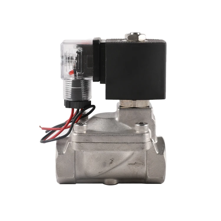 

DN20 SS304 24V 12V DC 16KG 3/4INStainless Steel Pilot Normally Closed Water Solenoid Valves