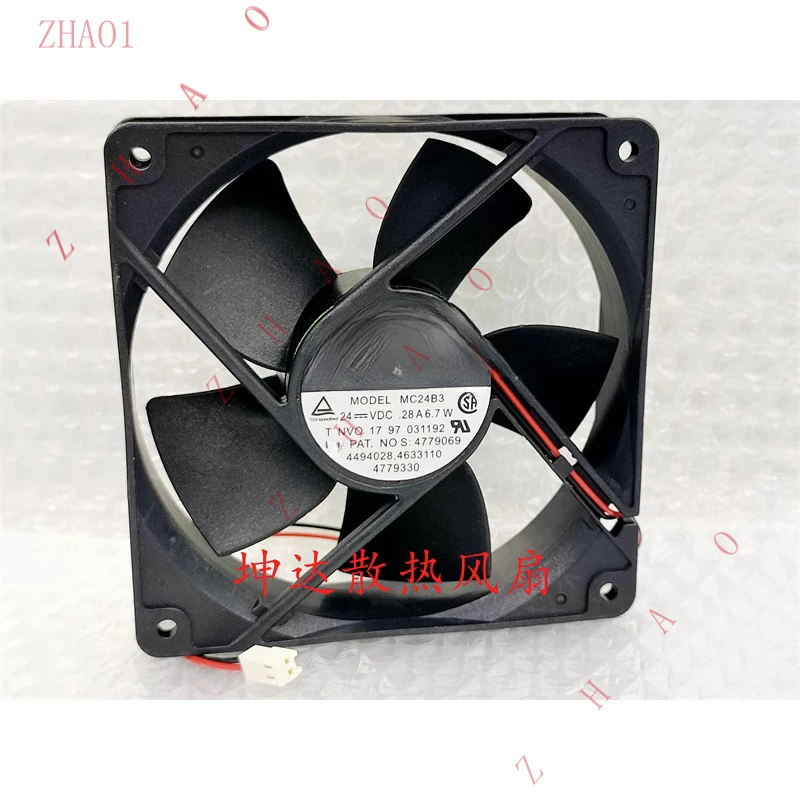 

Z 1 PCS for Fan DC24V 0.28A 6.7W 12032 12CM 2-Pin cooling fan MC24B3