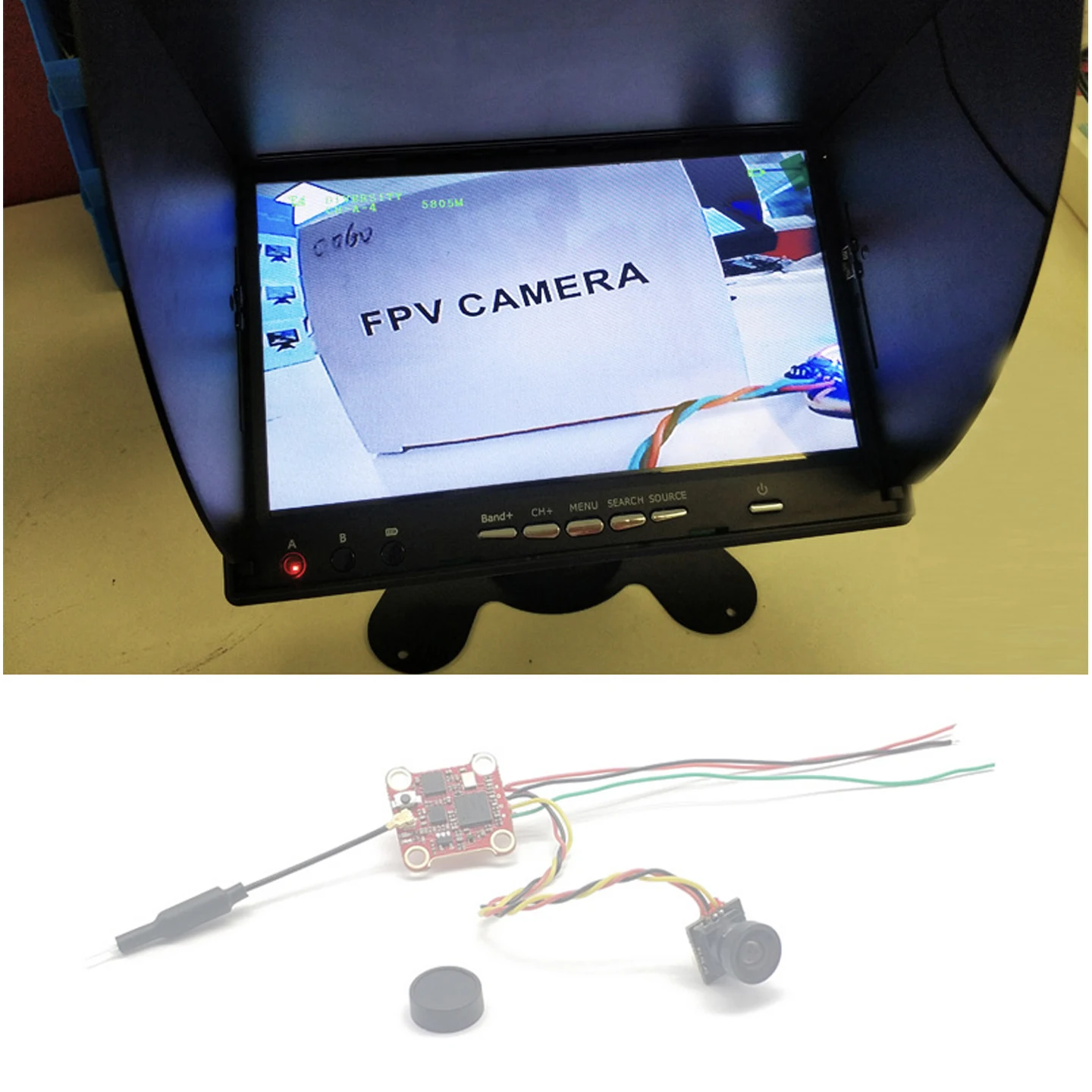 Ready to use RC Micro Camera FPV AIO 5.8G 48CH 400mW VTX Transmitter and 1200TVL FPV Camera With OSD Parts For FPV Racing Drone