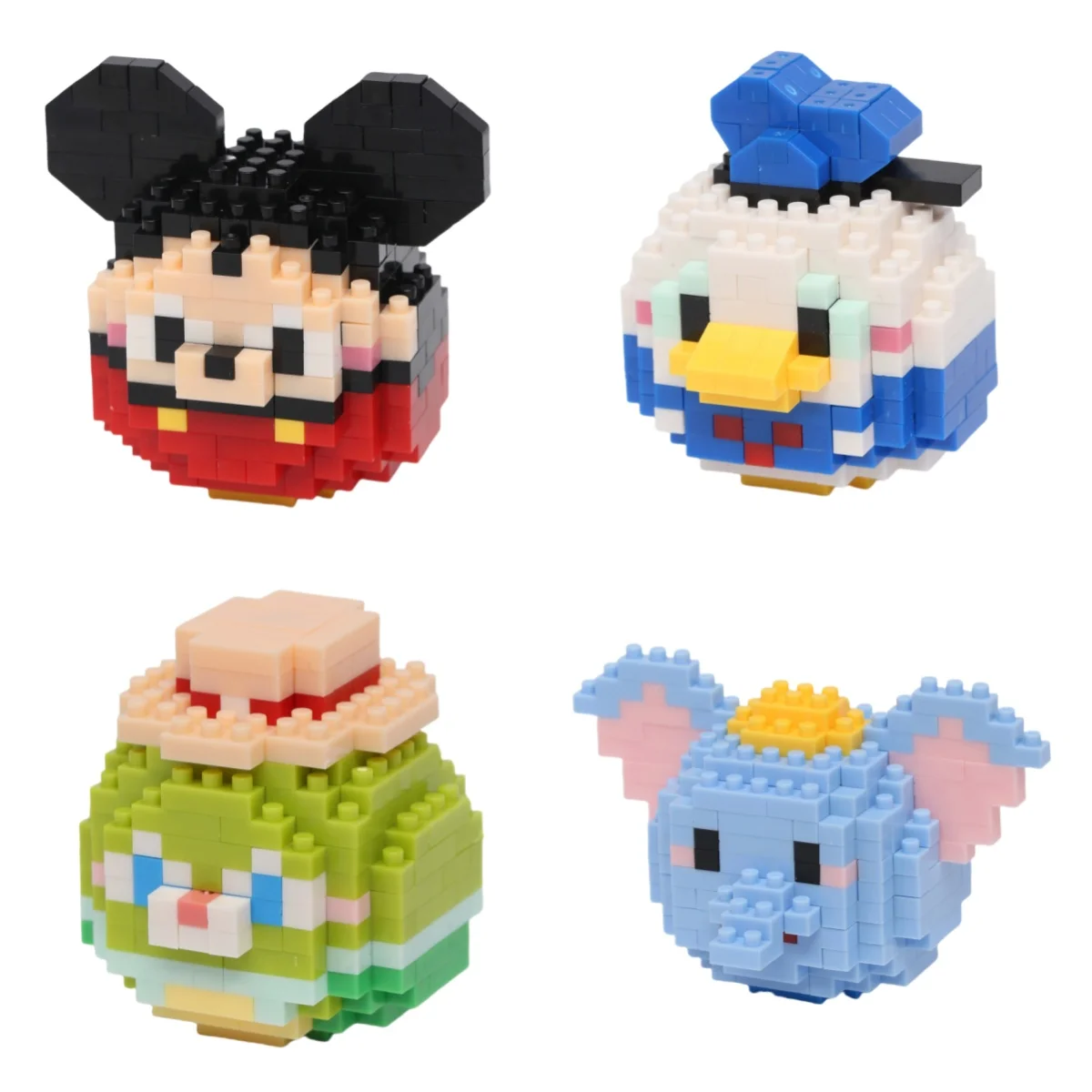 Disney 108 Style Stitch LinaBell Hello Kitty Building Blocks Princess Cartoon Figrues Bricks Children\'s Assembly Toys Model Gift