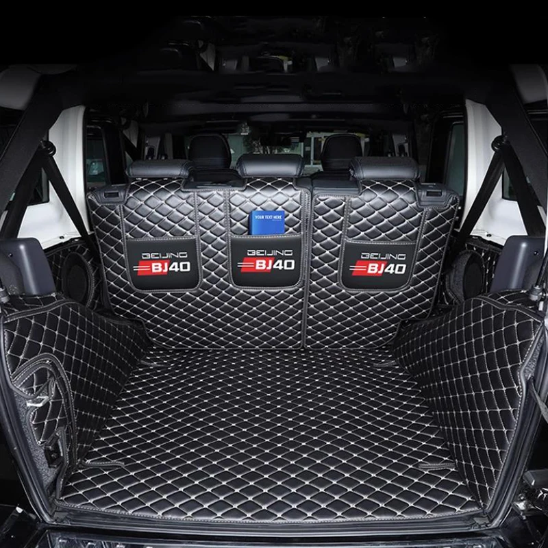 Baic BJ40 Plus Ickx K2 2021-2023 Fully Enclosed Trunk Mat Decorative Products Changing Car Trunk Mats Beijing BJ40 Accessories