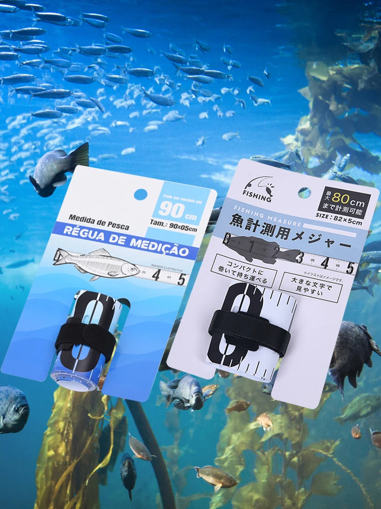 PVC Fishing Measuring Ruler Waterproof Fishing Measuring Tape Wear-resistant No Deformation Ultraviolet-proof for Kayaks Yachts