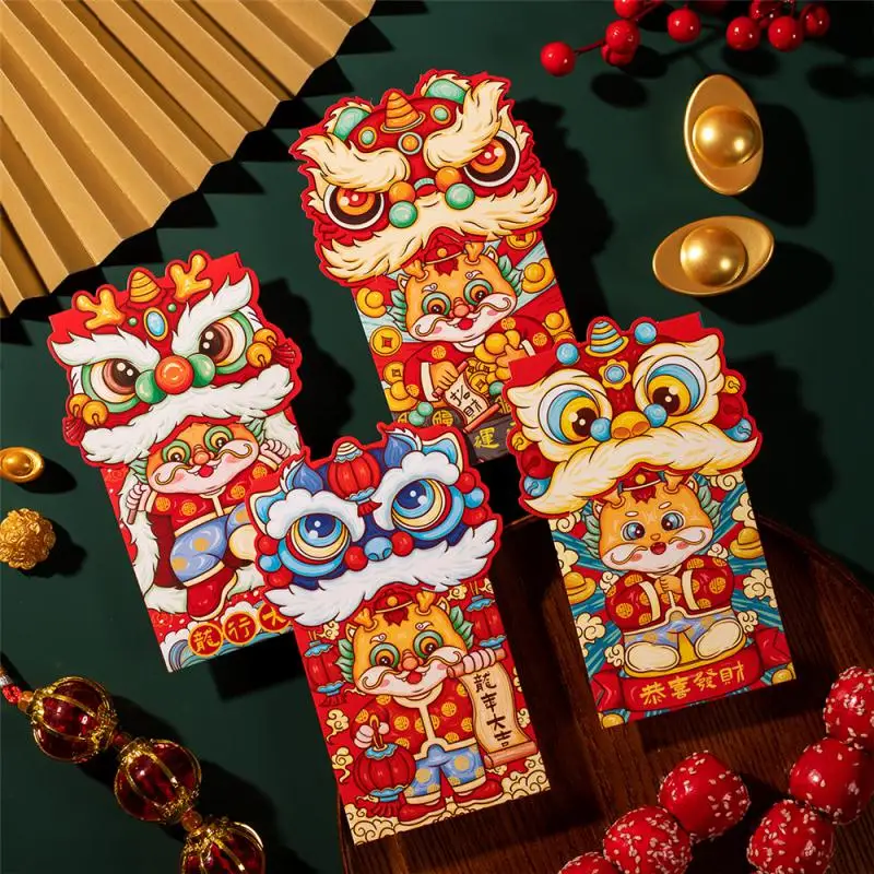 Cartoon Red Packet Three-dimensional Year Of The Dragon Style Home Decoration Creative Red Envelope Creativity Stylish And Cute