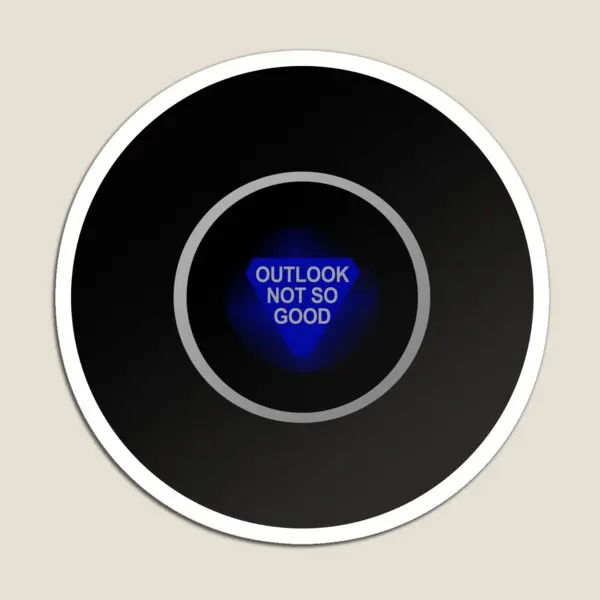 Magic 8 Ball Outlook Not So Good  Magnet Cute Colorful Holder Stickers Toy Refrigerator  Home Kids Funny Decor