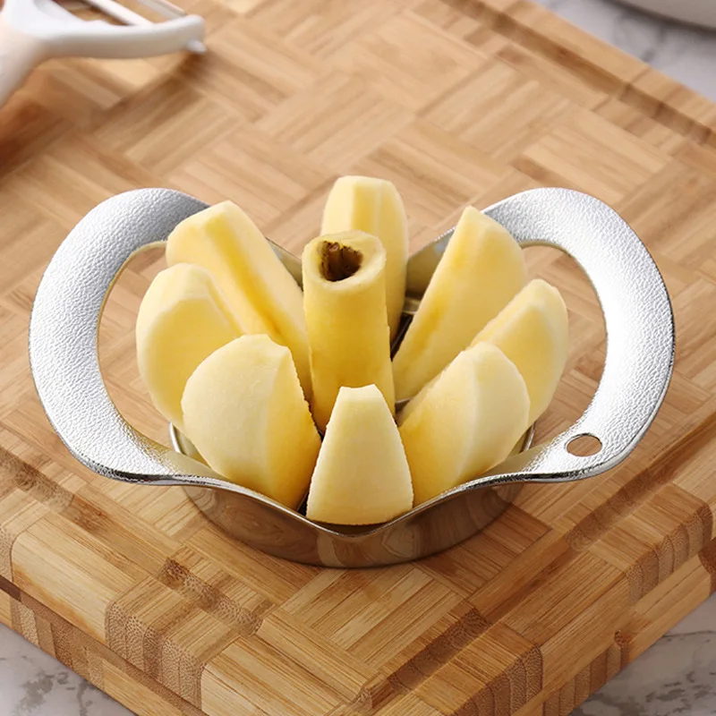 Stainless Steel Apple Cutting and Pitting Device Creative Fruit Pear Guava Apple Splitter Fruit Cutter Vegetable and Fruit Tool