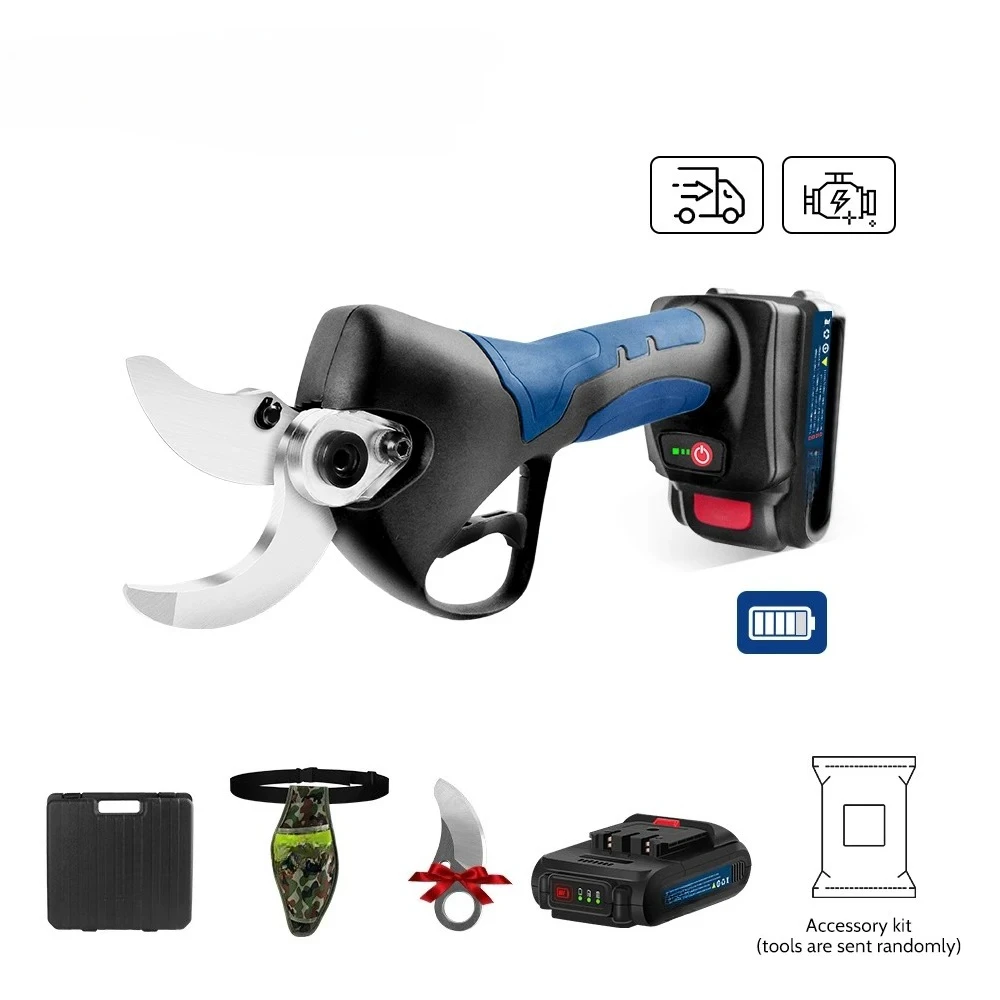 Hot Sale Warehouse in Europe Electric Pruning Shears Cordless Battery Pruner Progressive Cutting Scissors