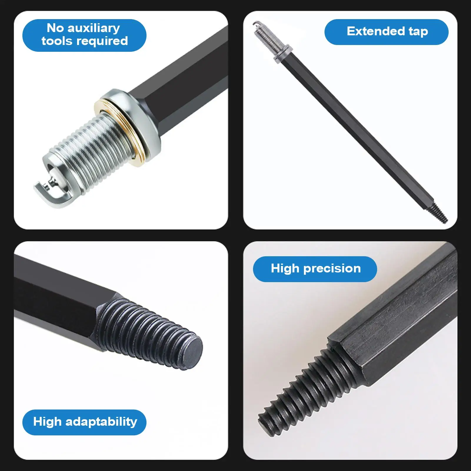 

Легированная сталь, обратный конус, инструмент для удаления свечей зажигания, автомобильный экстрактор свечей зажигания, эргономичный инструмент для обслуживания автомобиля для ремонта