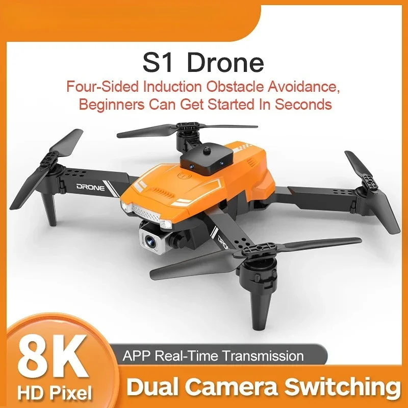 New S1 Mini Drone 8k Profesional 8K HD Camera Obstacle Avoidance Aerial Photography Brushless Foldable Quadcopter 3km Drone Gps