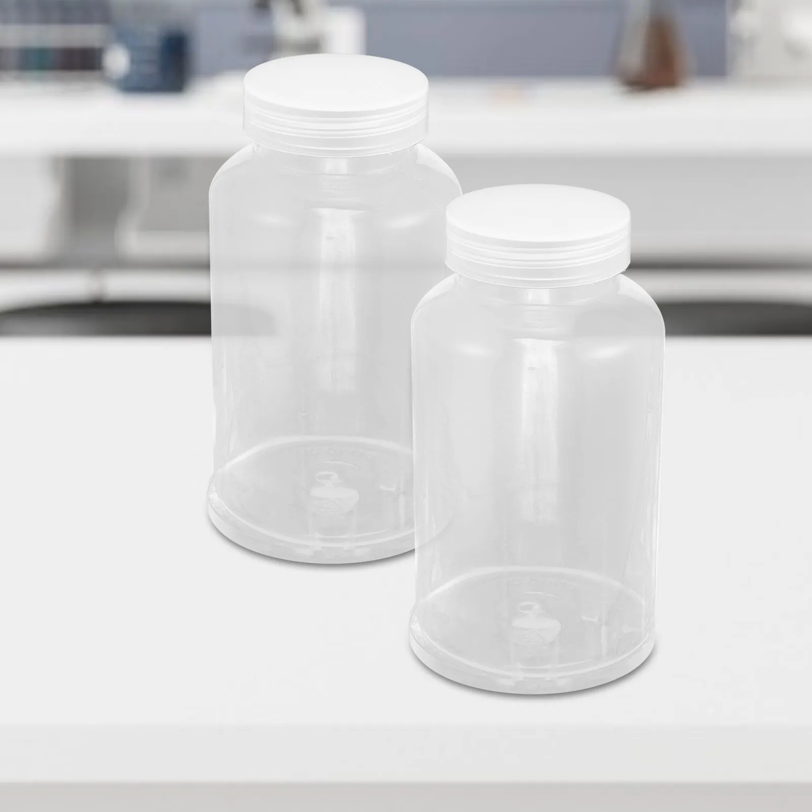 6Pcs 500Ml Safe Strong Plastic Bottles Transparent Portable Drink Bottles with Sealed Lids Ideal for Daily Use Family Sharing