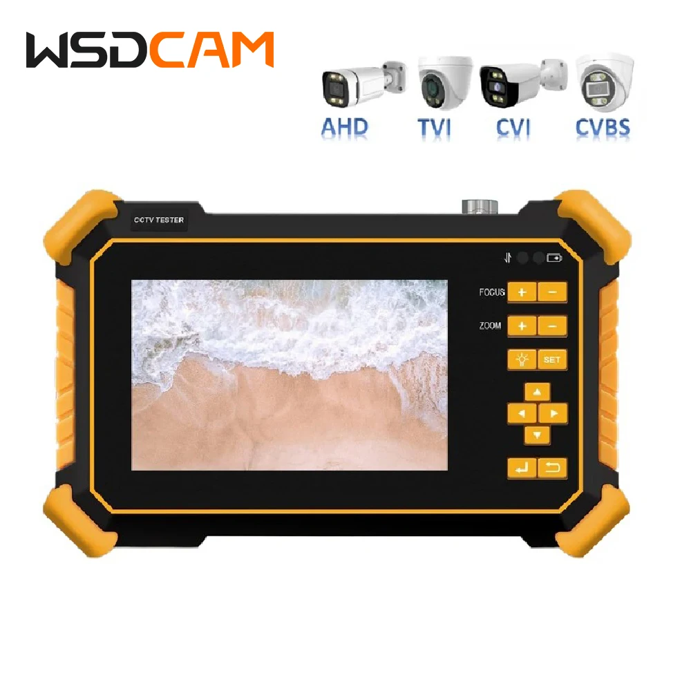 wsdcam hd cctv camera tester monitor de video de seguranca hd camera coaxial built in 4000mah bateria 43 cvbs cvi tvi ahd 01